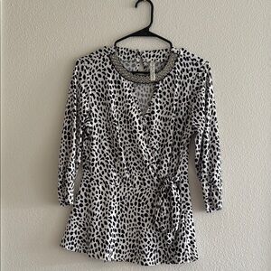 Stylish Black and White Women's Top